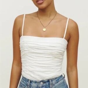 Reformation Orion Tank Top White